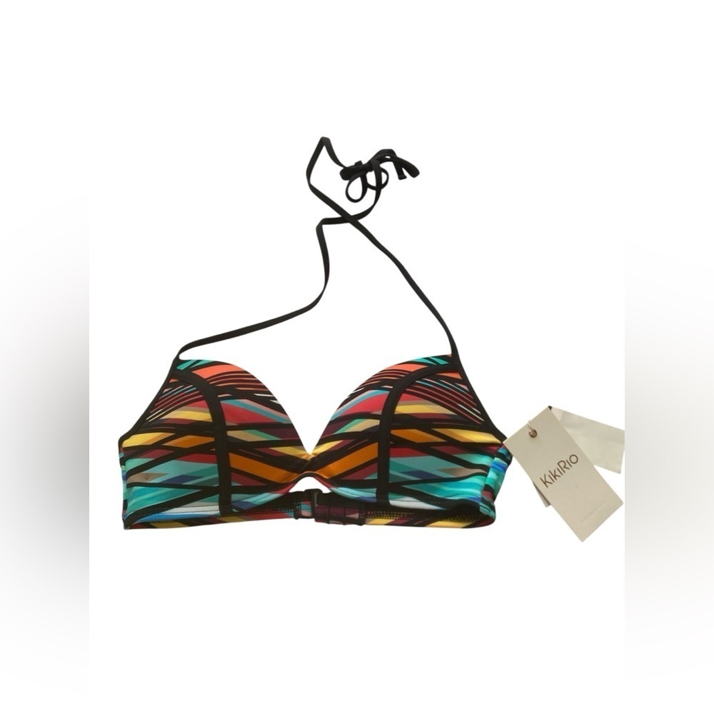 Kikirio Multicolor Women's Swim Top Size Small NEW